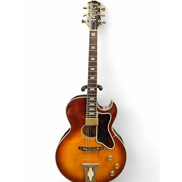 Vintage 1970s Ibanez 2543 2 Color Sunburst Hollow Body Electric Guitar