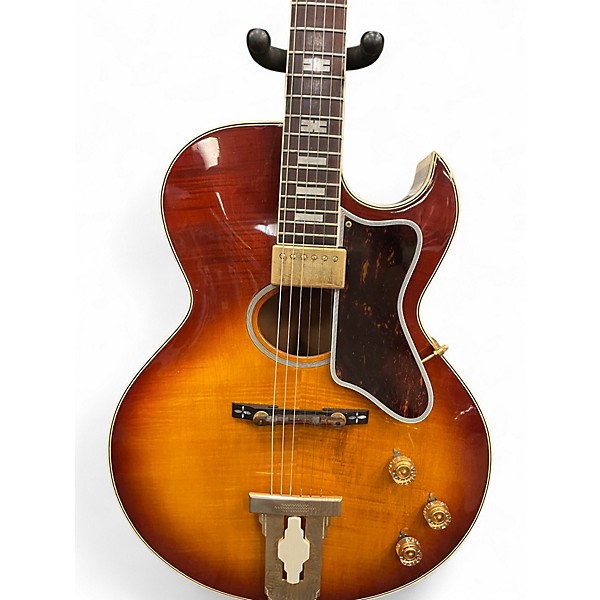 Vintage 1970s Ibanez 2543 2 Color Sunburst Hollow Body Electric Guitar