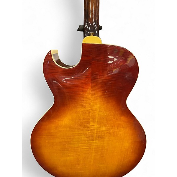 Vintage 1970s Ibanez 2543 2 Color Sunburst Hollow Body Electric Guitar