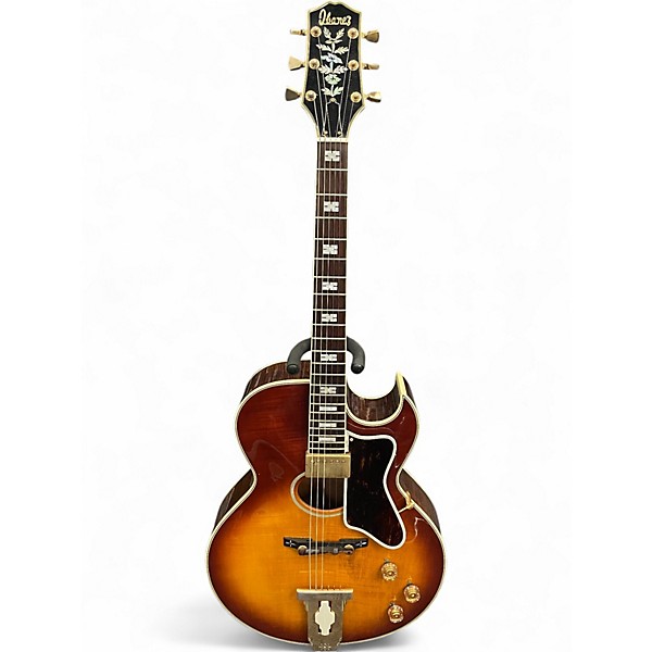 Vintage 1970s Ibanez 2543 2 Color Sunburst Hollow Body Electric Guitar