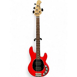 Used Ernie Ball Music Man Stingray HH 4 String CHILI RED Electric Bass Guitar