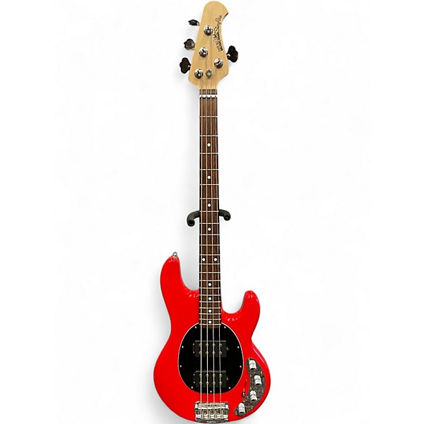 Used Ernie Ball Music Man Stingray HH 4 String CHILI RED Electric Bass Guitar