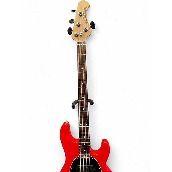 Used Ernie Ball Music Man Stingray HH 4 String CHILI RED Electric Bass Guitar