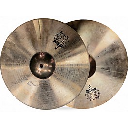 Used Paiste 14in BRONZE 502 HI HAT PAIR Cymbal