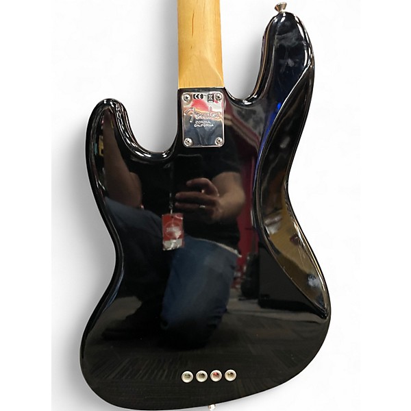 Used Fender American Standard Jazz Bass Black Electric Bass Guitar