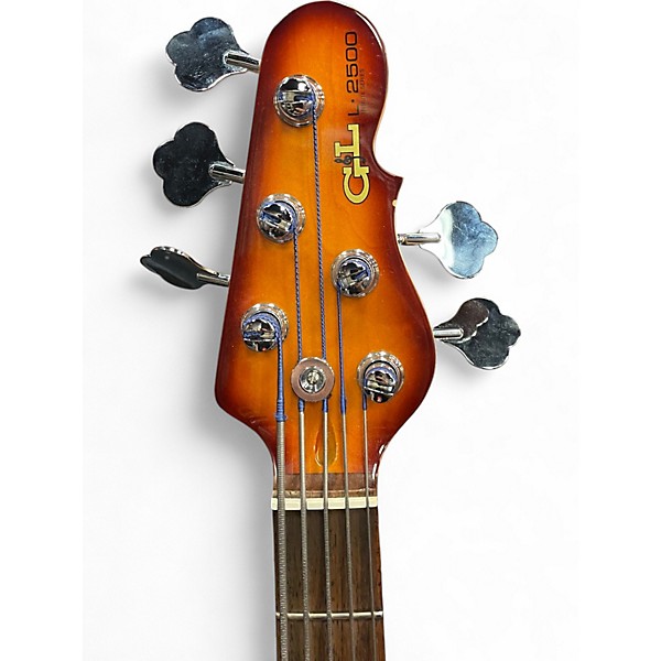 Used G&L Tribute L2500 5 String Tobacco Burst Electric Bass Guitar