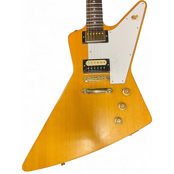 Used Epiphone Korina 1958 Explorer Natural Solid Body Electric Guitar