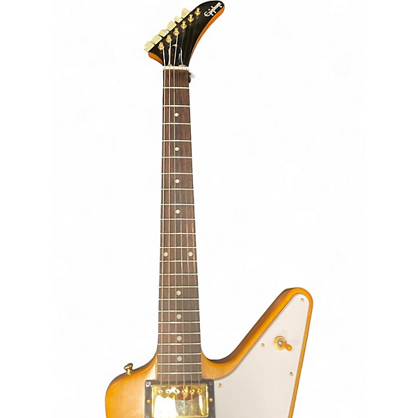 Used Epiphone Korina 1958 Explorer Natural Solid Body Electric Guitar