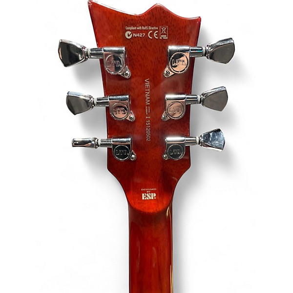 Used ESP LTD EC256FM Sunburst Solid Body Electric Guitar