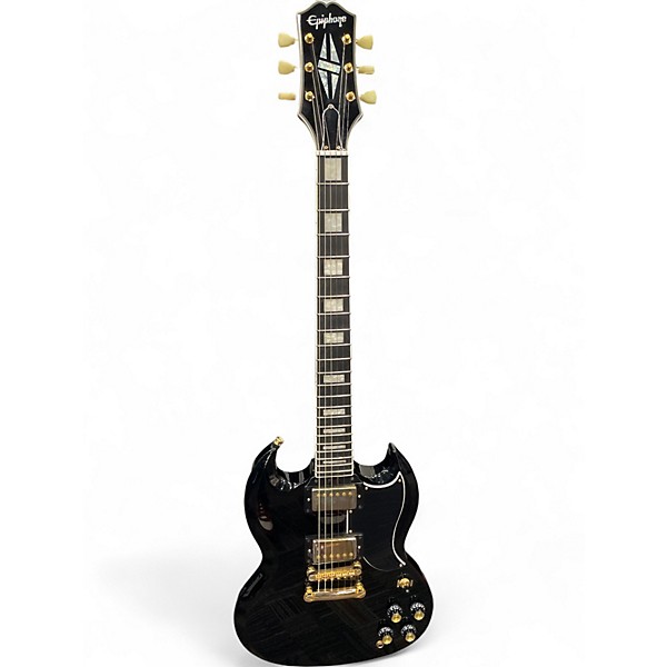 Used Epiphone SG Prophecy Custom GX Black Solid Body Electric Guitar