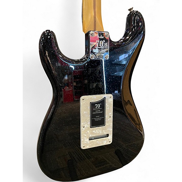 Used Fender 70th Anniversary Player Stratocaster Nebula Noir Solid Body Electric Guitar