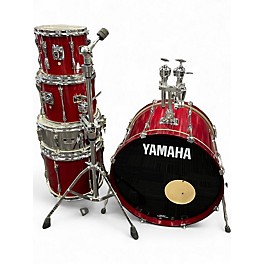 Used Yamaha 5 Piece Stage Custom Candy Apple Red Drum Kit