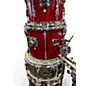Used Yamaha 5 Piece Stage Custom Candy Apple Red Drum Kit
