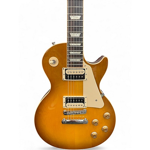 Used 2011 Gibson Les Paul Traditional Pro 1950S Neck Honey Burst Solid Body Electric Guitar