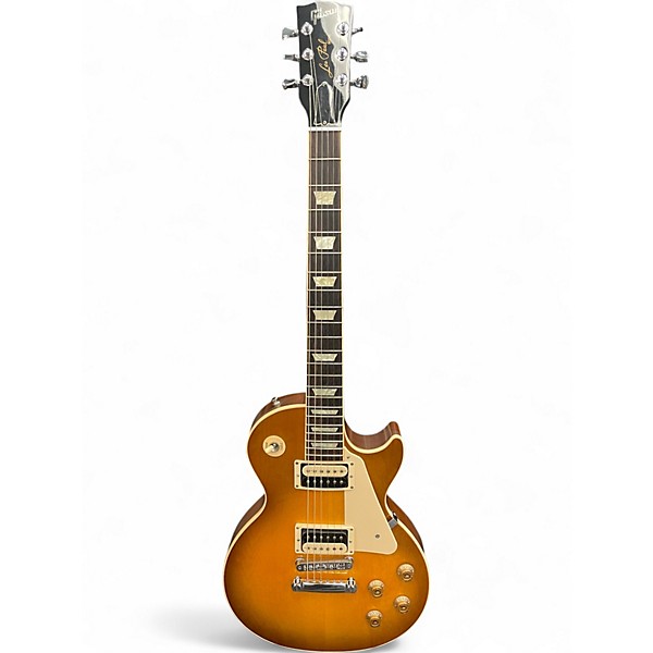 Used 2011 Gibson Les Paul Traditional Pro 1950S Neck Honey Burst Solid Body Electric Guitar