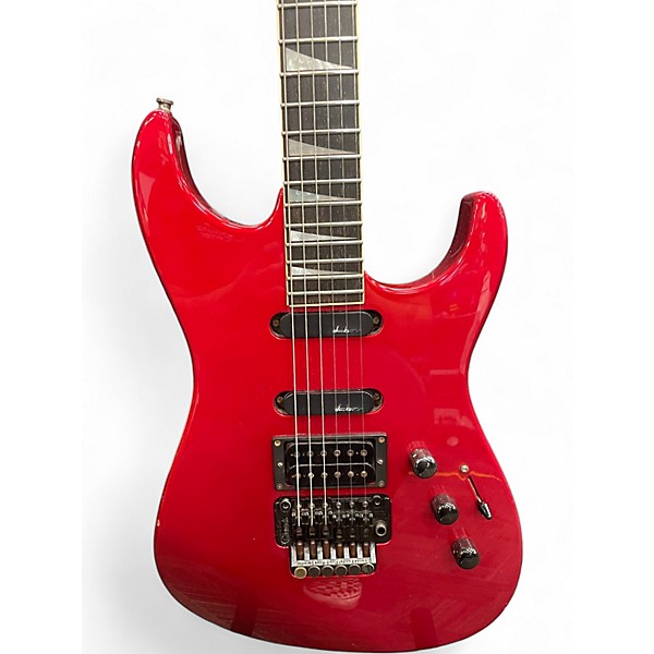 Vintage 1989 Charvel Deluxe 475 Candy Apple Red Metallic Solid Body Electric Guitar