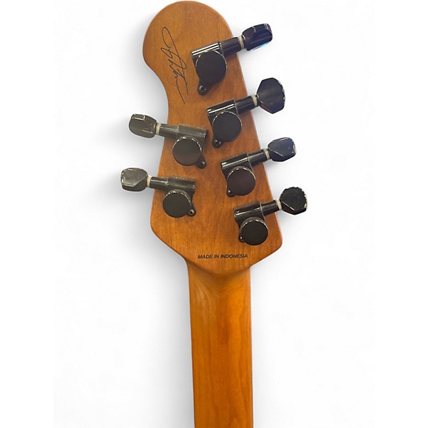 Used Sterling by Music Man JASON RICHARDSON CUTLASS NATURAL POPLAR BURST Solid Body Electric Guitar