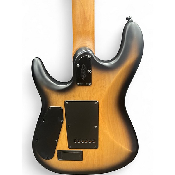 Used Sterling by Music Man JASON RICHARDSON CUTLASS NATURAL POPLAR BURST Solid Body Electric Guitar