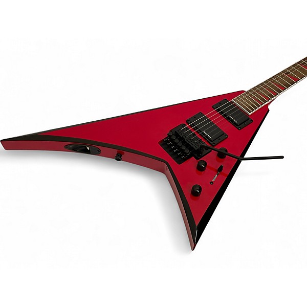 Used Jackson RR24M Randy Rhoads Red with Black Bevels Solid Body Electric Guitar
