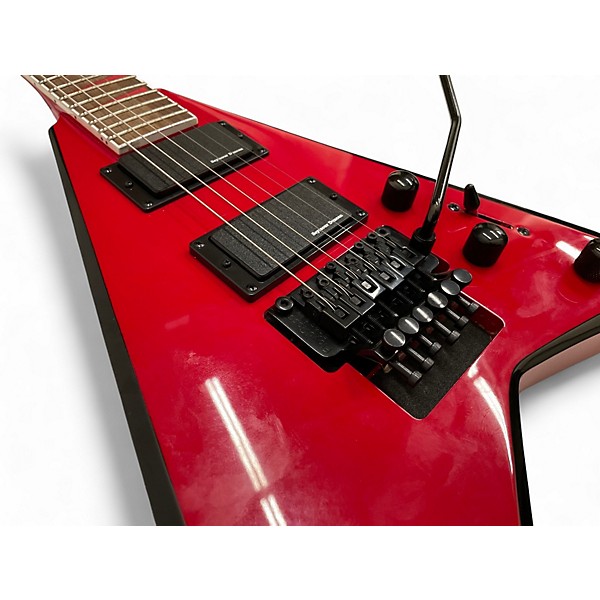 Used Jackson RR24M Randy Rhoads Red with Black Bevels Solid Body Electric Guitar