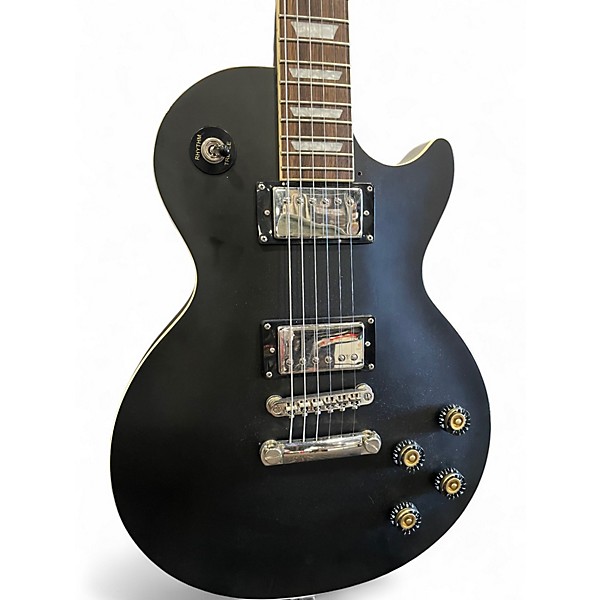 Used Epiphone Les Paul Traditional Pro IV Worn Ebony Solid Body Electric Guitar