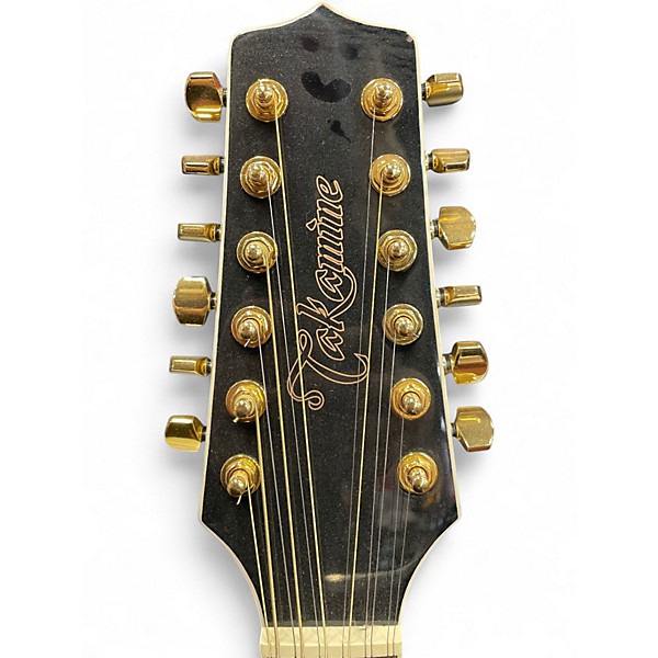 Used Takamine GD37CE12 Pearl White 12 String Acoustic Electric Guitar