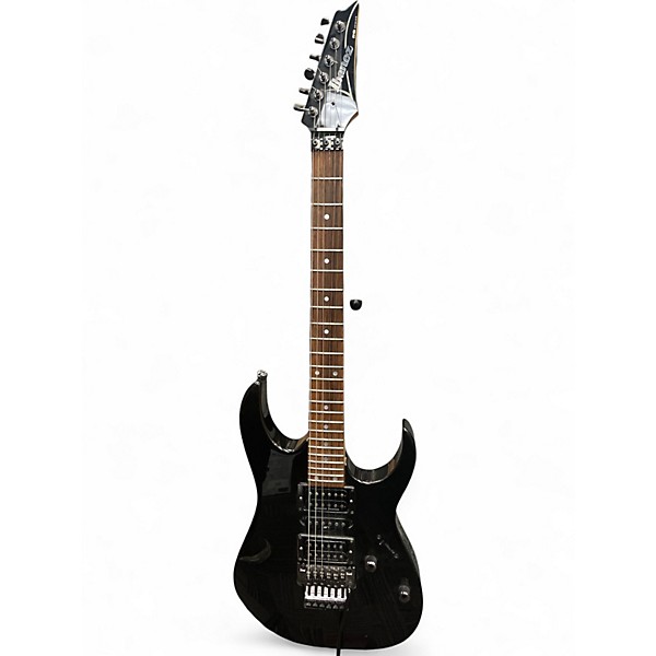 Vintage 1996 Ibanez RG570 Black Pearl Solid Body Electric Guitar
