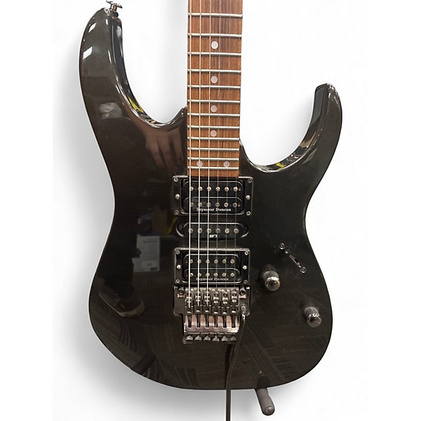 Vintage 1996 Ibanez RG570 Black Pearl Solid Body Electric Guitar