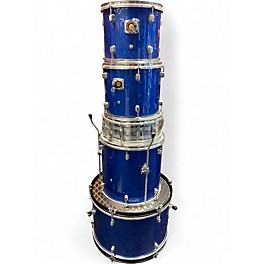 Used Verve 5 Piece PERCUSSION BLUE Drum Kit