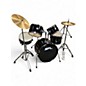 Used SPL 5 Piece Kicker Black Drum Kit thumbnail