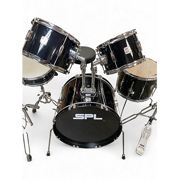 Used SPL 5 Piece Kicker Black Drum Kit