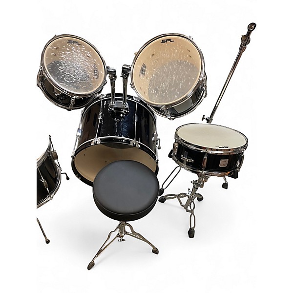 Used SPL 5 Piece Kicker Black Drum Kit