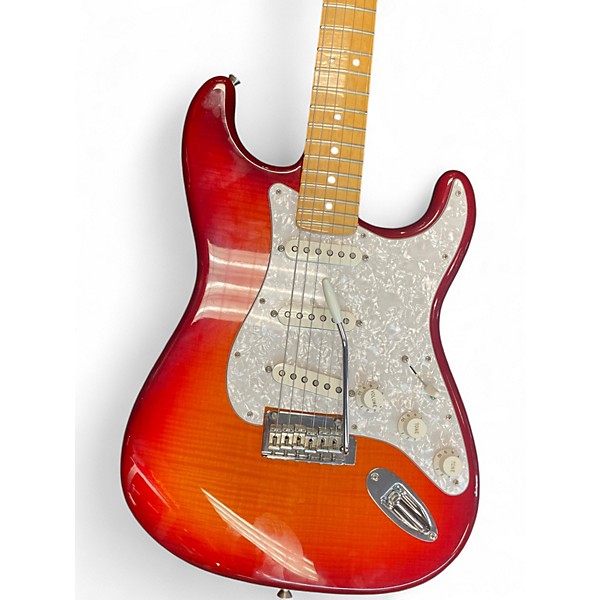 Used Fender Player Stratocaster Aged Cherry Burst Solid Body Electric Guitar