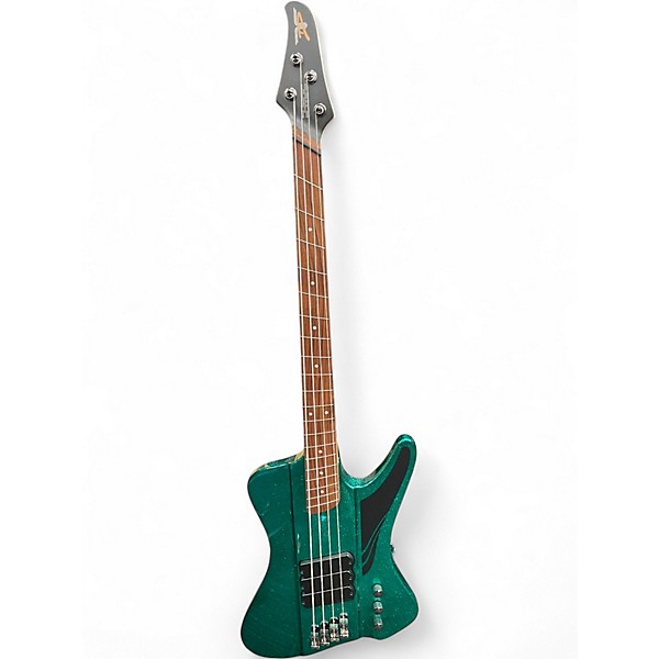 Used Dingwall D-ROC Metallic Aqua Marine Electric Bass Guitar