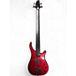 Used Carlo Robelli FRETLESS Candy Apple Red Electric Bass Guitar thumbnail