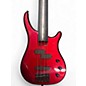 Used Carlo Robelli FRETLESS Candy Apple Red Electric Bass Guitar