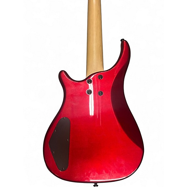 Used Carlo Robelli FRETLESS Candy Apple Red Electric Bass Guitar