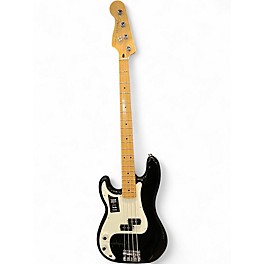 Used Fender Player Precision Bass Left Handed Black Electric Bass Guitar