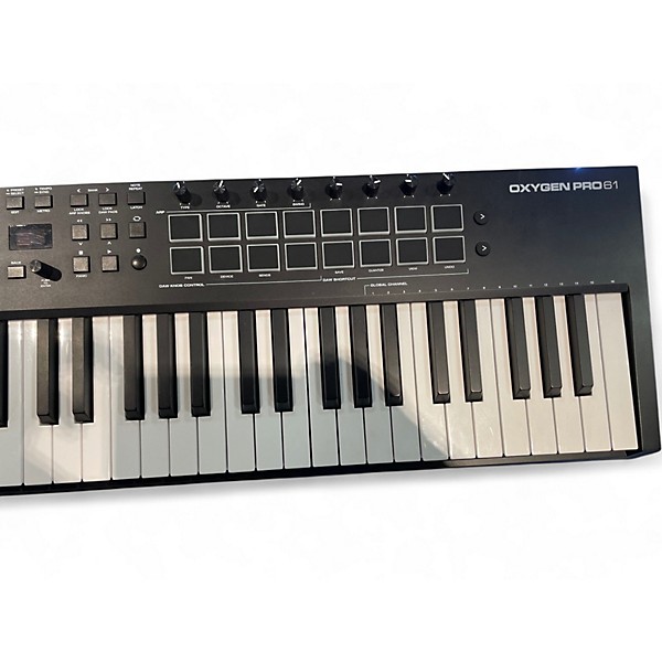 Used M-Audio Oxygen 61 Key MIDI Controller