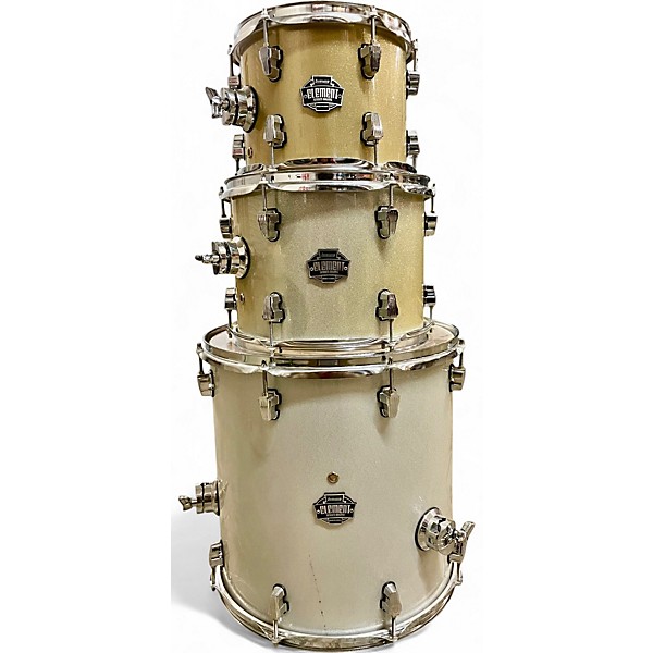Used 2020 Ludwig 6 Piece Element Silver Sparkle Drum Kit