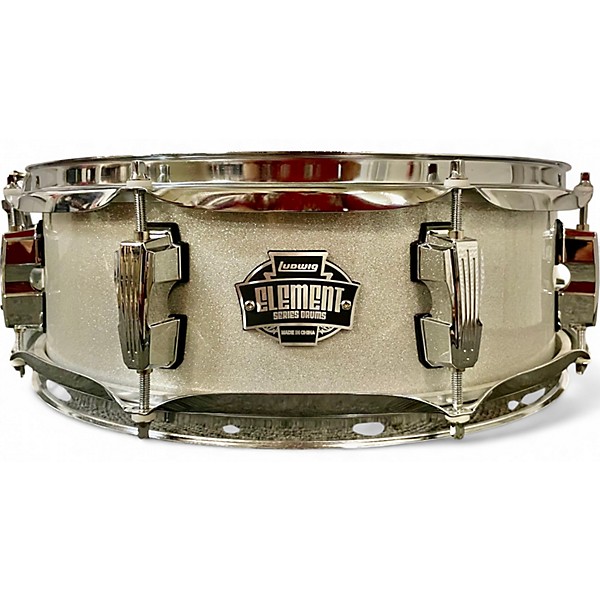 Used 2020 Ludwig 6 Piece Element Silver Sparkle Drum Kit