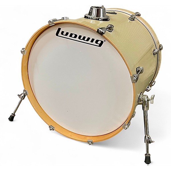 Used 2020 Ludwig 6 Piece Element Silver Sparkle Drum Kit