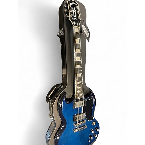 Used Epiphone SG CUSTOM VIPER BLUE Solid Body Electric Guitar