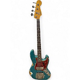 Used 2020 Fender 60 Jazz Bass Hvy Reic Ocean Turquoise Electric Bass Guitar