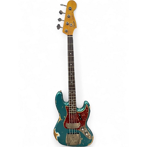 Used 2020 Fender 60 Jazz Bass Hvy Reic Ocean Turquoise Electric Bass Guitar