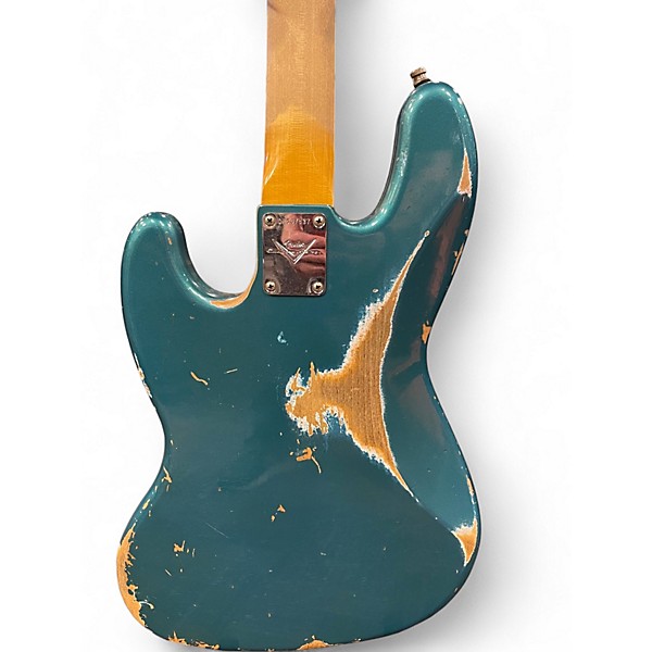 Used 2020 Fender 60 Jazz Bass Hvy Reic Ocean Turquoise Electric Bass Guitar