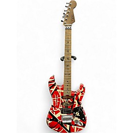 Used EVH Striped Series Frankie Red Solid Body Electric Guitar
