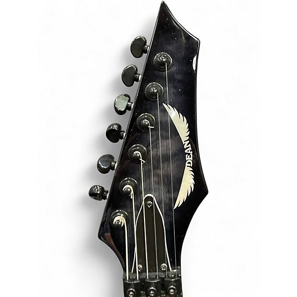 Used Dean Exile Select TRANS BLCK Solid Body Electric Guitar