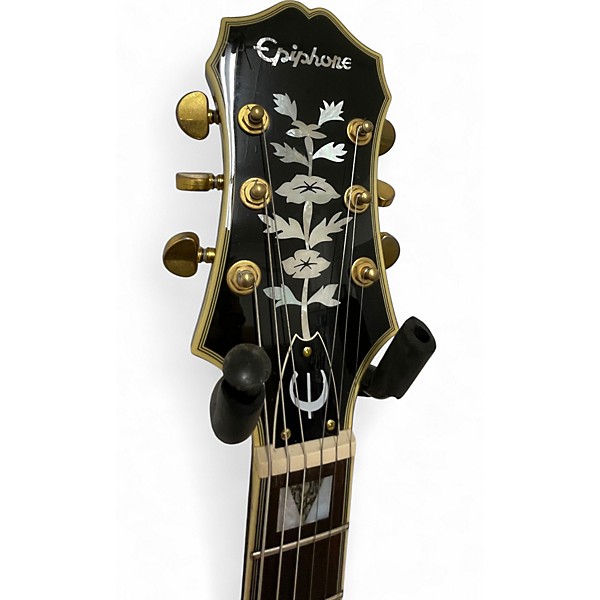 Used Epiphone Sheraton II Black Hollow Body Electric Guitar