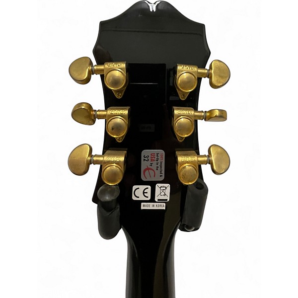 Used Epiphone Sheraton II Black Hollow Body Electric Guitar